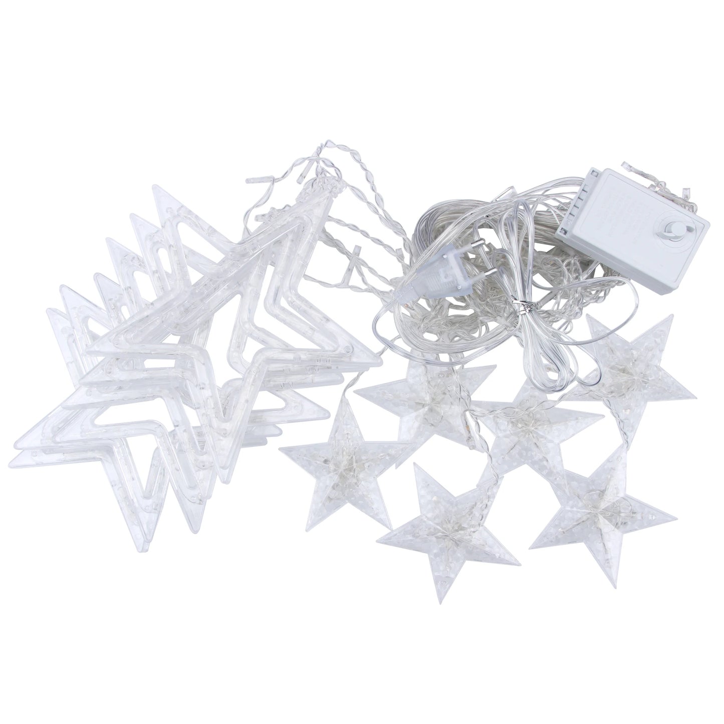 3.5M 138LEDs Star Curstain LED Fairy String Light Christmas Lights Decor For Home Bedroom Window Birthday Party Holiday Lighting