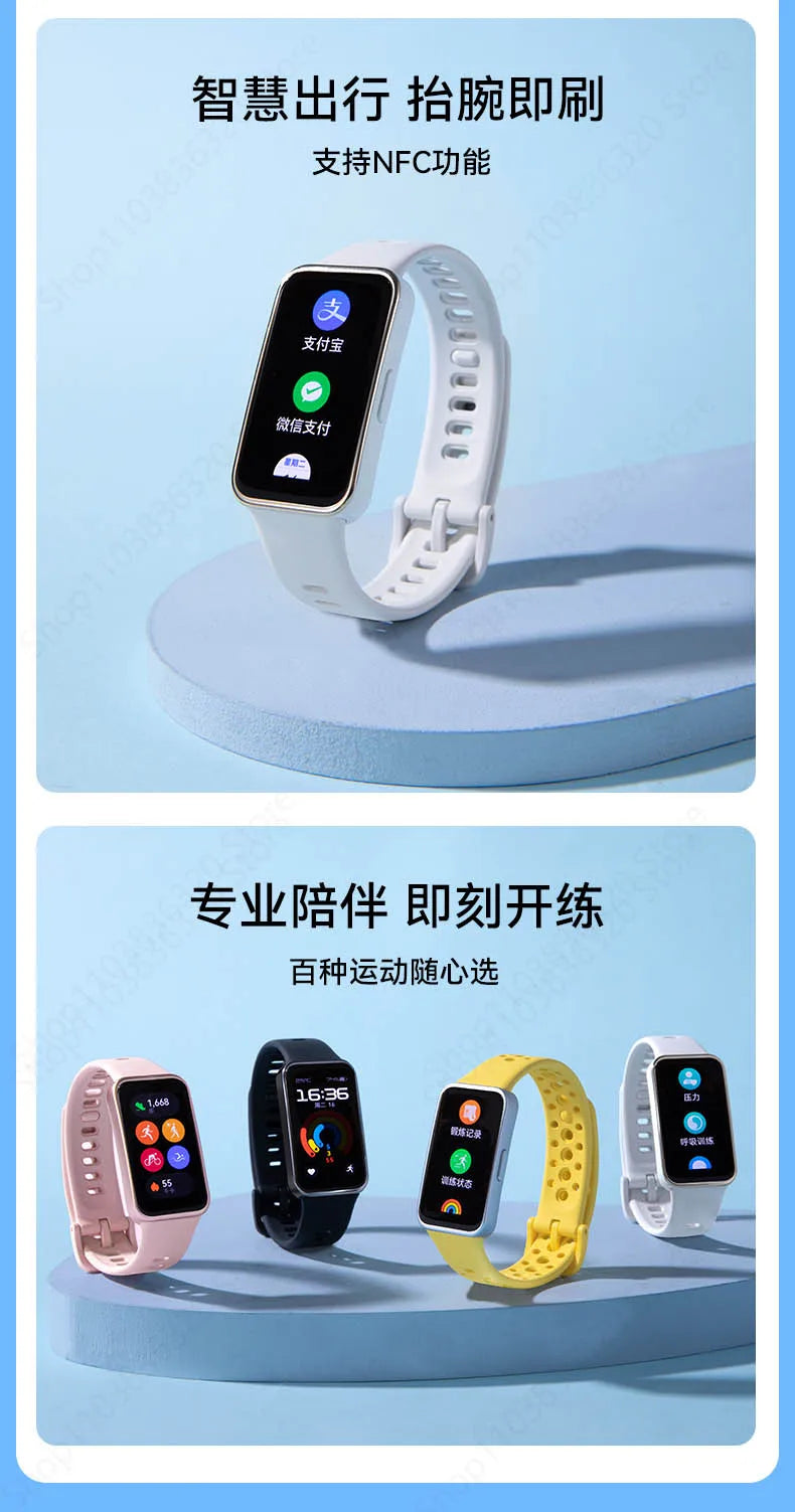 2024 New Original HUAWEI Band 9 Smart bracelet 1.47'' AMOLED Screen Heart Rate 2 Weeks Battery Life Smartband