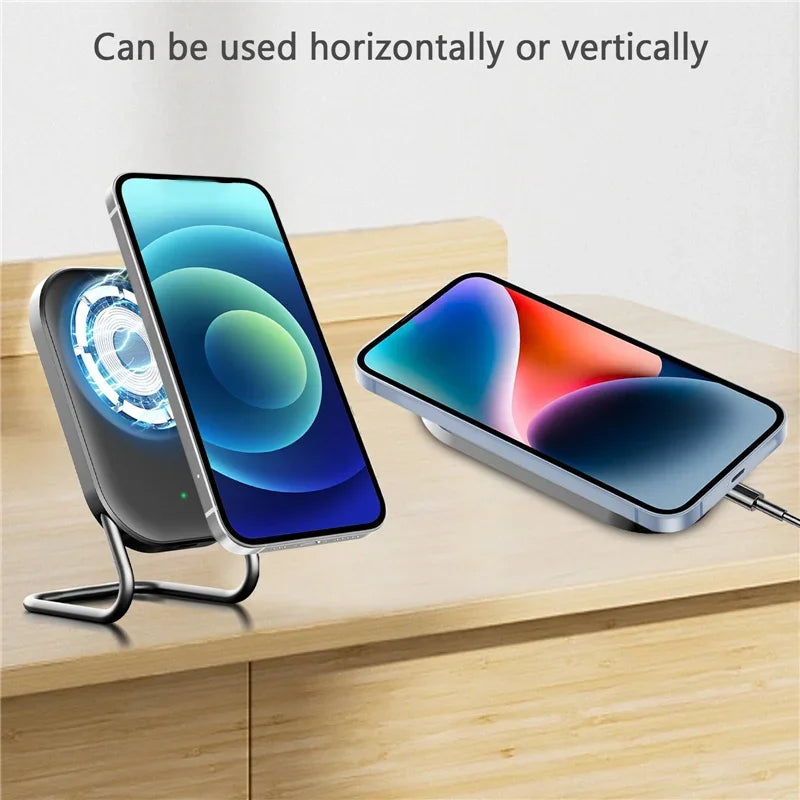Magnetic Wireless Charger Stand Fast Charging Pad for iPhone 15 14 13 12 Pro Airpods Magnet Phone Chargers Holder Dock Station
