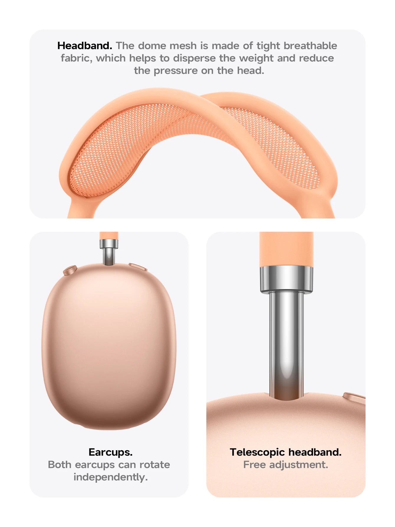 HOCO W65 Plus ANC Noise Reduction Bluetooth Headphones Over The Ear Wireless Big Earphone Hifi Sounds Sport Headsets With Button