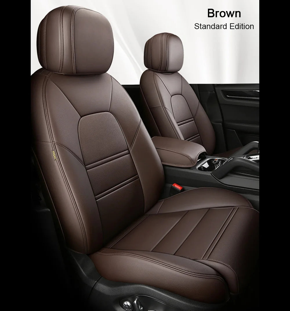 For Land Rover Range Rover Velar 2017 2018 2019 2020 Faux Leather Custom Car Seat Covers Full Set Interior Protector Accessories