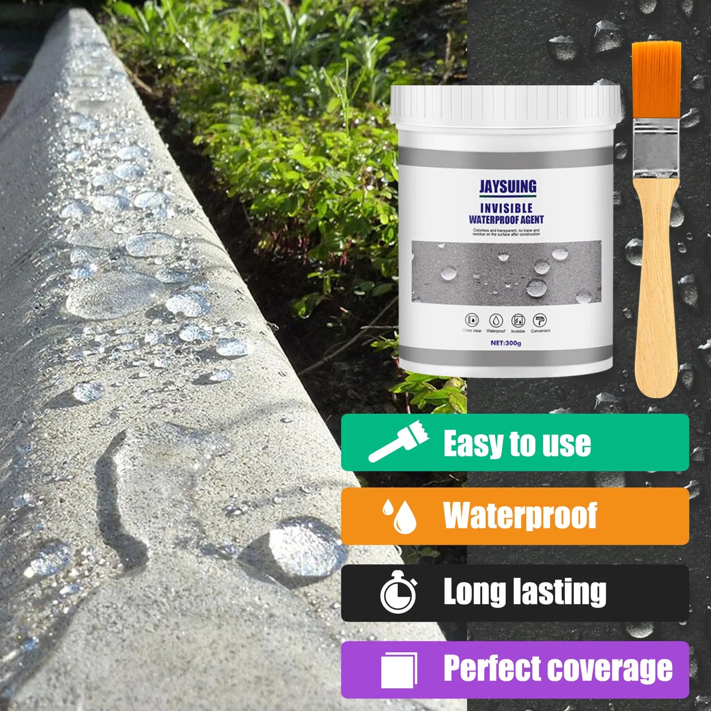 Invisible Waterproof Agent Transparent Sealing Coating 30/100/300g Leak-Free Glue Adhesive Strong Sealant Toilet Repair Tools