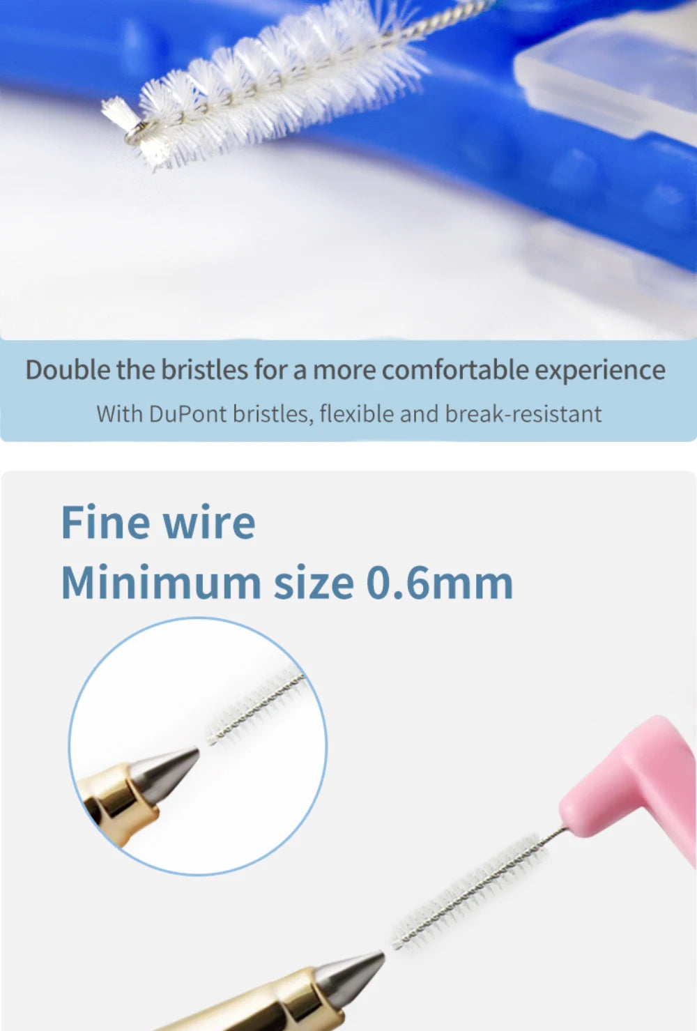 Angled Interdental Brush For Orthodontic Braces Micro Soft Brush For Dental Brackets Cleaning L Shaped Short Handle Brushes