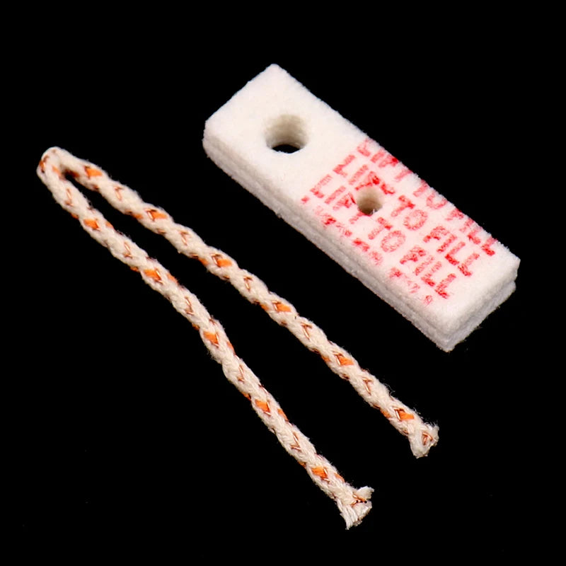 Kerosene Lighter Oil Absorbent Cotton Wicks Pads Kit Replacement Parts