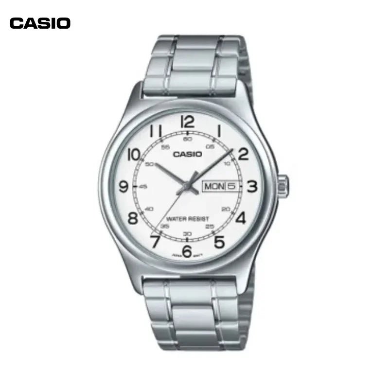 CASIO MTP-V006L-1B Men's Watch Minimalist Business Sports Quartz Watch Men's Gift to Boyfriend Black Plate And Black Belt