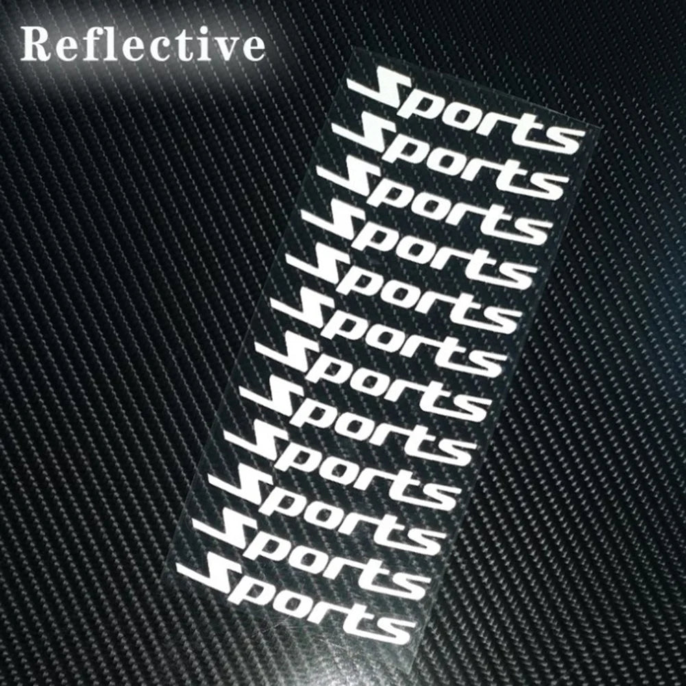 12 pieces Motorcycle Bicycle Wheel Rim Stripe Reflective 18-21in Wheel Decal Tape Sticker Motorcycle Car Tire Decals Trim Strips