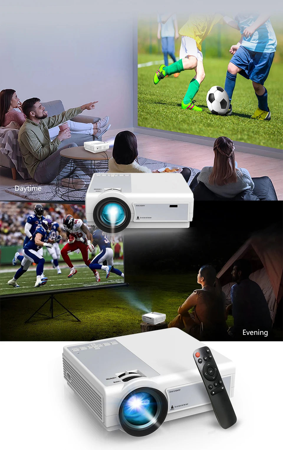 Global TFlag L36P Projector Full Hd 1080P 4K Wifi Mini LED Portable Projetor 2.4G 5G For Smartphone Video Home Office Camping