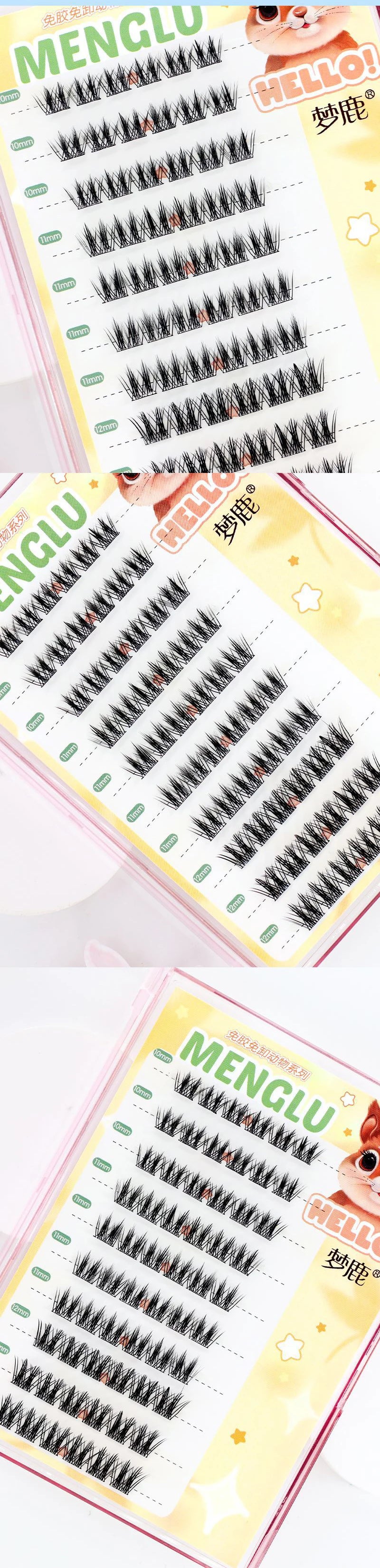 Self Adhesive Eyelashes Cluster Lashes No Glue Individual Lashes  Soft  Idol Lash Clusters Reusable Self Adhesive Lashes