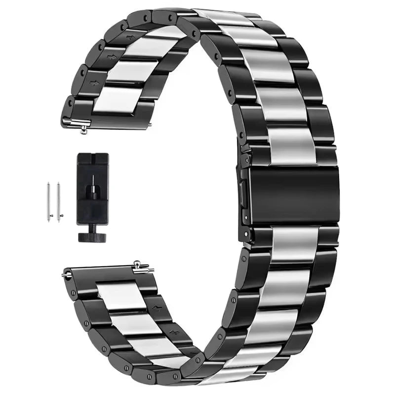 22mm 20mm Metal Band for Samsung Galaxy Watch 7 6 5 4 40mm 44mm 46mm 5Pro 45mm Stainless Steel Strap for Amazfit Bip Huawei GT4.