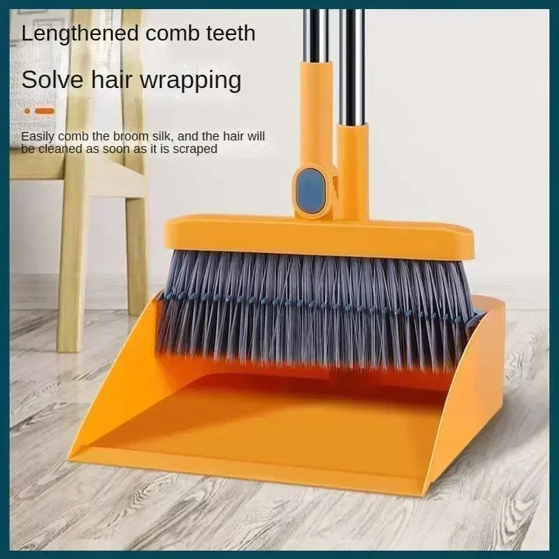 Broom and dustpan set combination household broom non-stick hair Dustpan Dustpan Garbage shovel broom Dustpan set