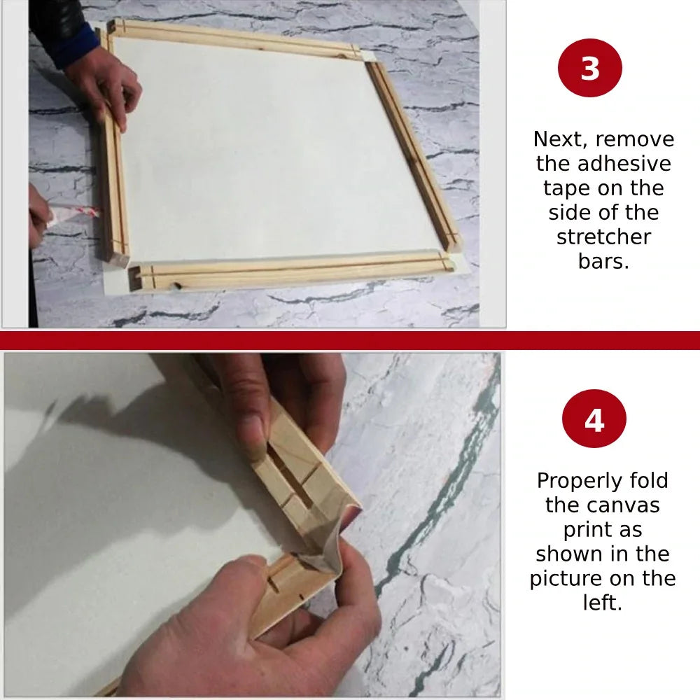 Drop Shipping DIY Wooden Framework DIY Canvas Paintings Frame Natural Wood Photo Frame Poster Frame Home Decor Picture Frames