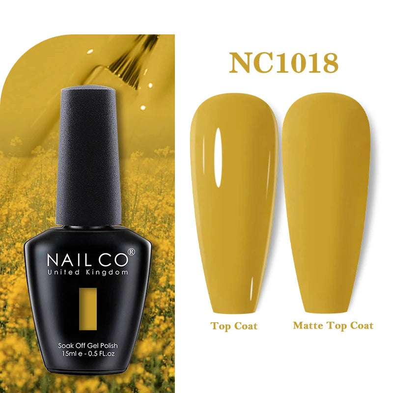 NAILCO Gel Nail Polish 15ml Nail Art Vernis Semi Permanent Soak off UV Gel Polish Gel Manicure Nail Varnish Nail Color Ongles