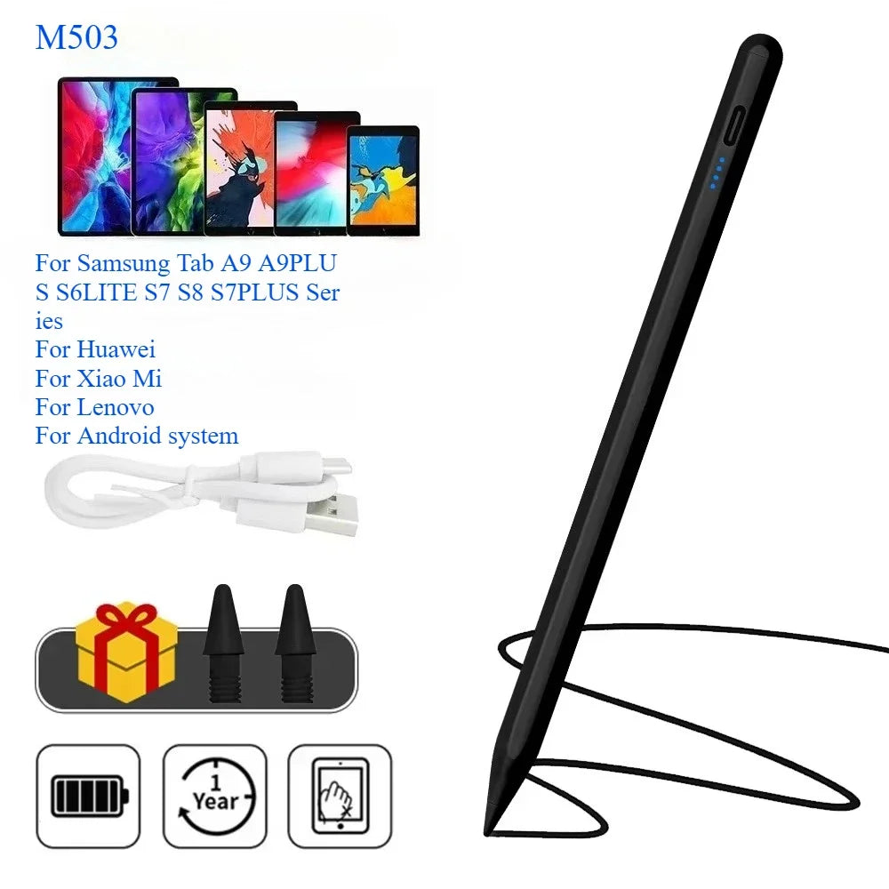 Universal Stylus Pen For Samsung Tab A9 plus S10 A8 S7 S6lite Capacitive Touch Pen For Huawei Xiaomi Lenovo M9 Pro 12.7 M10plus