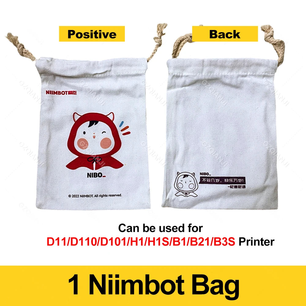 Niimbot D110 D11 Label printer paper Waterproof Anti-Oil Price Label Sticker Transparent Pure Color Label thermal Sticker Paper