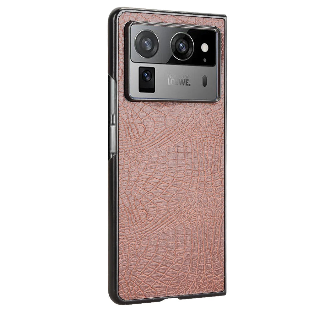 For Tecno Phantom V Fold 2 Case Luxury Leather Skin Texture Ultra Thin Slim Back Cover For Tecno Phantom V Fold2 Phone Cases