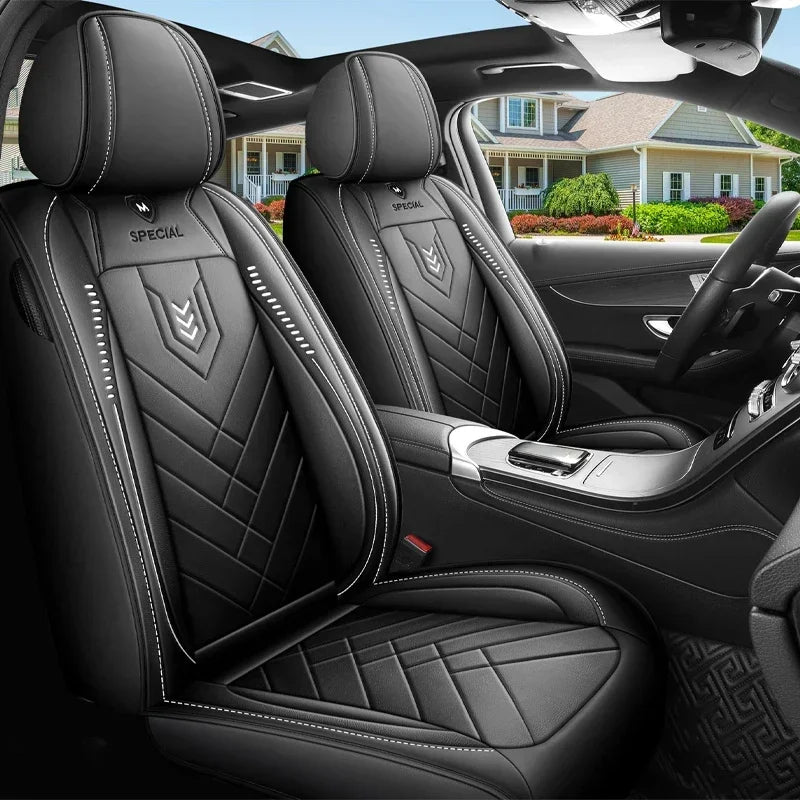 1pcs All inclusive seat cover full leather car seat cushion Driver's seat cover or passenger seat cover all season universal pad
