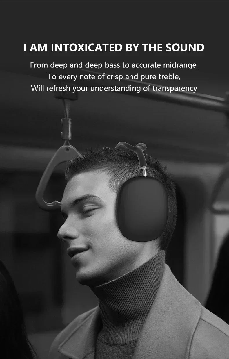 5Pcs P9 Pro Max Air Max 5.1 Wireless Bluetooth Headphones Noise Cancelling Mic Pods Over Ear Sport Gaming Headset for Any Phone