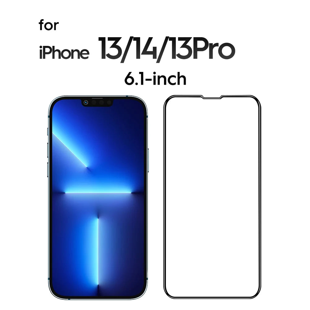 SmartDevil for iPhone 14 11 Full Cover Tempered Glass for iPhone 13 Pro Max 12 mini 7 8 X XS XR SE 3 2020 Screen Protector HD