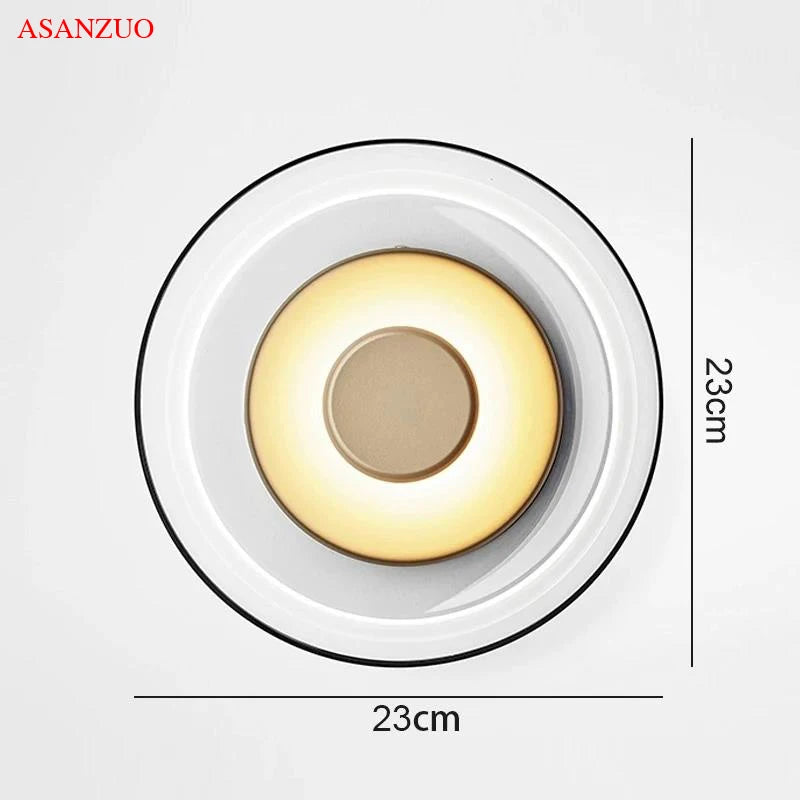 Glass LED Wall Lamp Indoor Decor Glass Bowl Wall sconces Nordic Living Bedroom Bedside Kitchen Lighting Fixtures