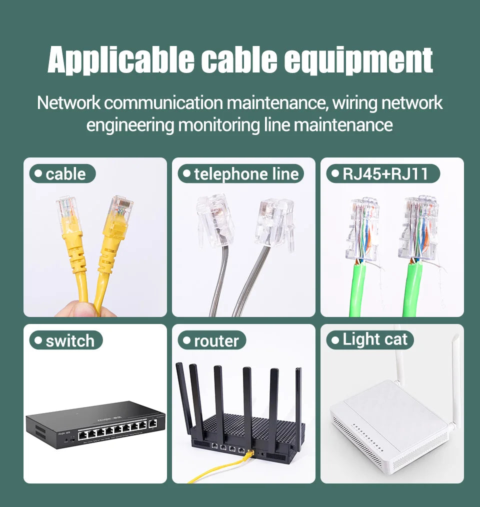 ANENG M469D Cable lan tester Network Cable Tester RJ45 RJ11 RJ12 CAT5 UTP LAN Cable Tester Networking Tool Network Repair