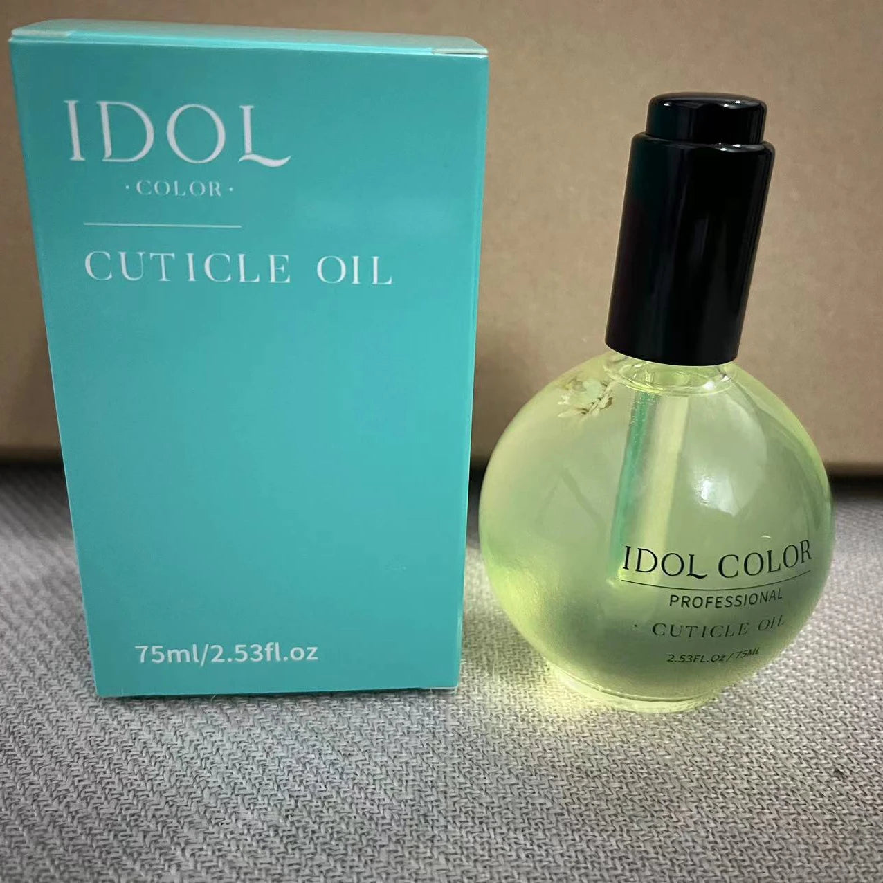 IDOL COLOR Cuticle Oil, 2.56 FL Oz, Repairs and Restores Cuticles - Organic Spa Treatment - For Stronger, Healthier Nails