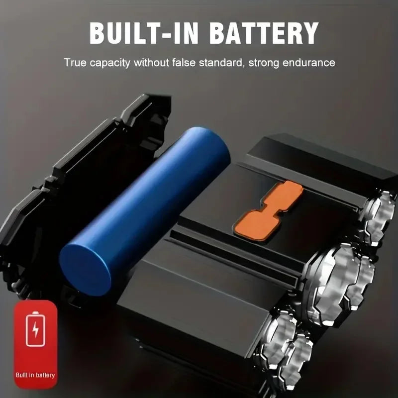 5 LED Headlamp Powerful USB Rechargeable Lamp Head Flashlight Fishing Camping Torch Lantern Built-in Battery Waterproof