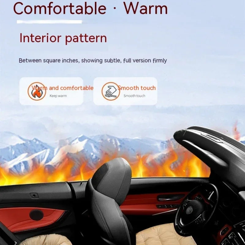Winter Thickened Car Seat Cover Non-slip Comfortable Warm Seat Cover Seat Protector Car Front/rear Seat Cushion Accessories