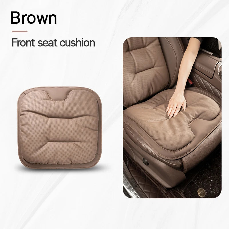 Four Seasons Universal Car Seat Cover Breathable Leather Car Seat Waist Cushion Covers Auto Interior Seats Interior Accessories