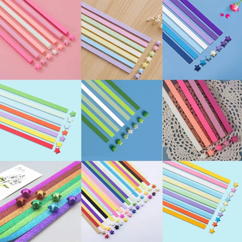 540 Sheets Origami Paper Stars DIY Hand Crafts Origami Lucky Star Paper Folding Origami Star Paper Strips for Paper Arts Crafts