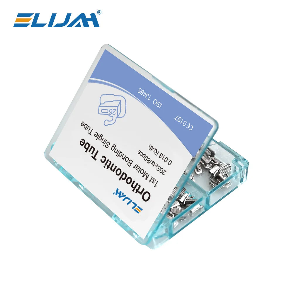 20Set/80pcs Dental Orthodontic Buccal Tubes Bondable 1st Molar Monoblock Non-Convertible Single Tube Roth MBT Dentistry Tool