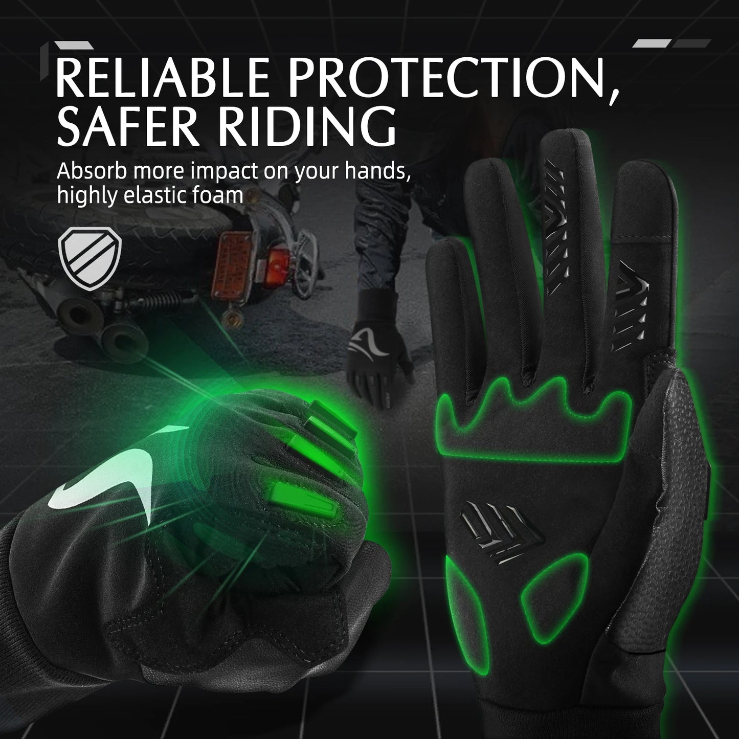 Riding Motorcycle Gloves Winter Warm Store Heated Cycling Motorbike Guant for Yamaha KTM Men Women Thickened MTB Protective Gear