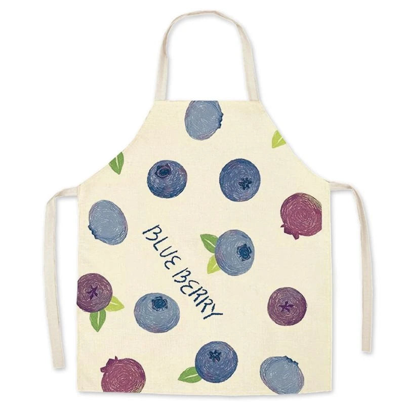 Ins Fashionable Fruit Strawberry Peach Sleeveless Circle Cute Halter Neck Parent-Child Apron Kitchen Household Dressing Bib