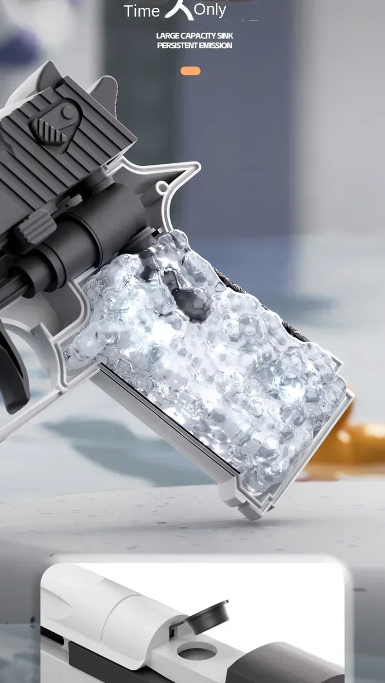 Desert Eagle Large Water Gun Capacity High Voltage Linkage Continuous Fire Glock Summer Water Battle Beach Children's Water Gun