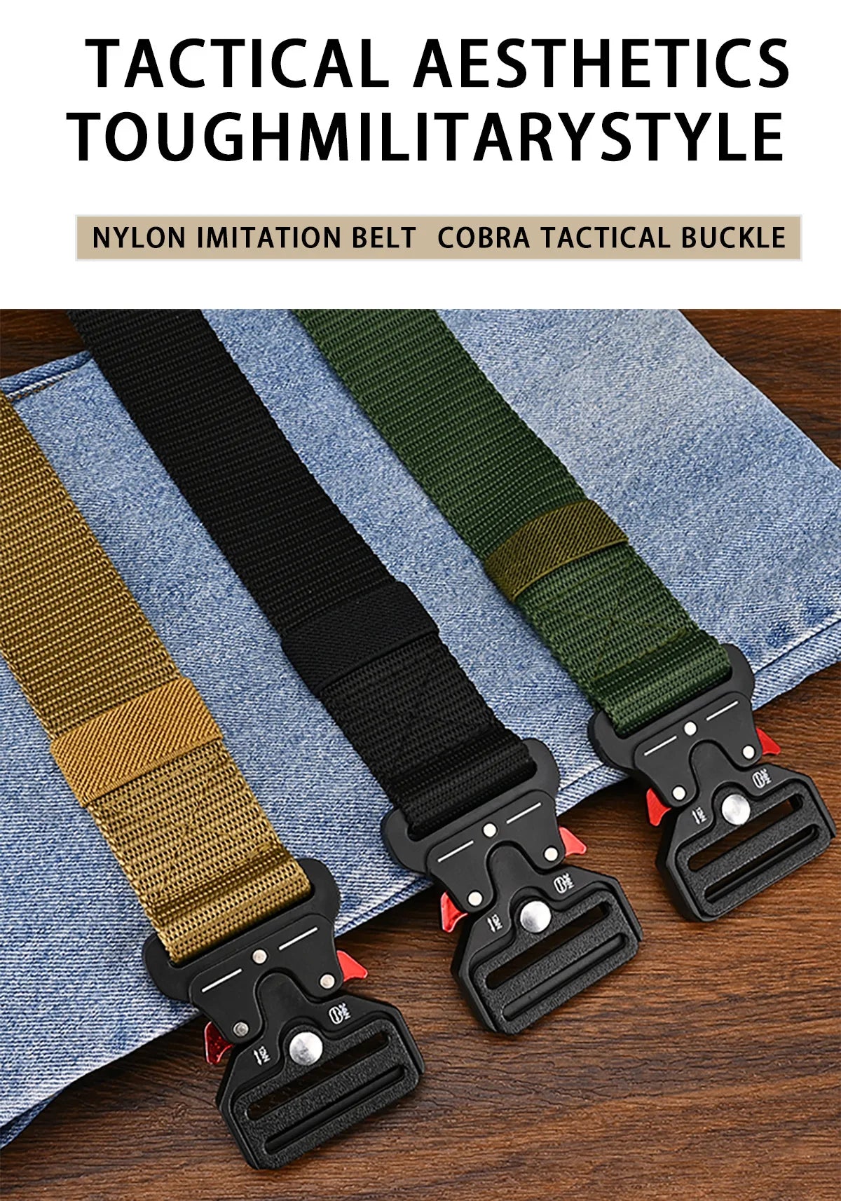 Men's Belt Outdoor Hunting Tactical Mens Belt Multifunctional Combat Survival High Quality Canvas Nylon Mens Belt Sport Belt