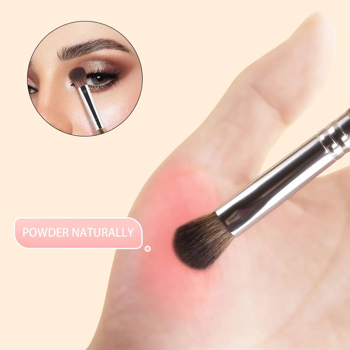 6pcs Eye Makeup brushes Eyeshadow make up smudge crease eyebrow detail smoky eye brush