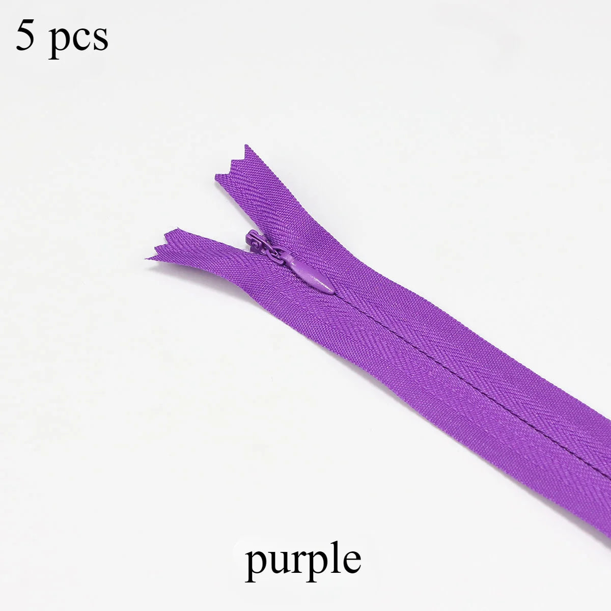 5 pcs 18cm-60cm Invisible zippers - various colors, suitable for premium hidden zipper dresses, pants, shirts, pockets, etc