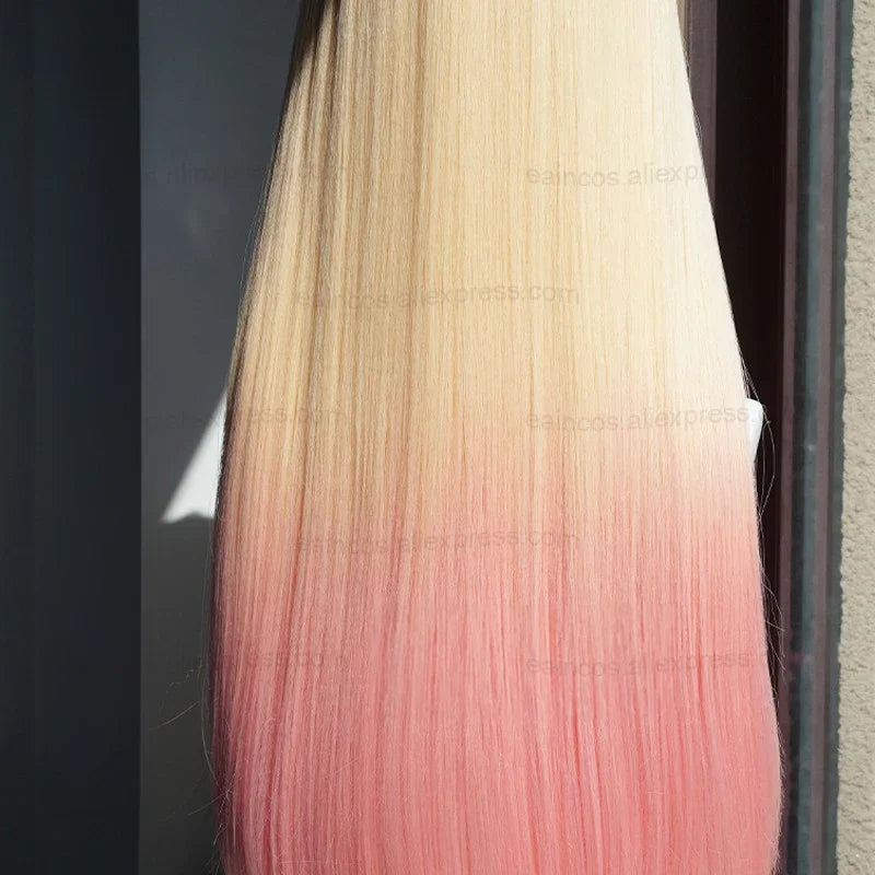 Anime Marin Kitagawa Cosplay Wigs 80cm Long Straight Pink Dyed Gradient Heat Resistant Synthetic Hair