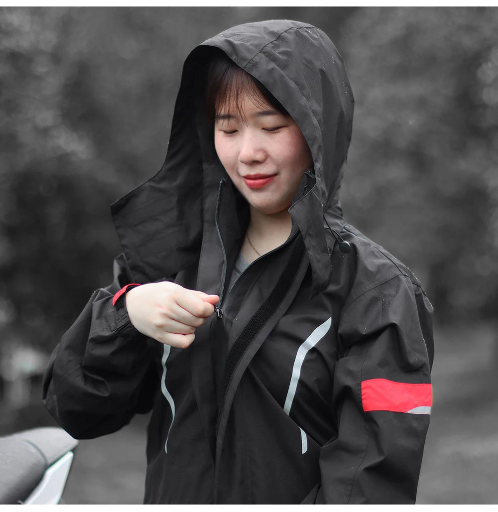 Motorcycle Raincoat Suit Rainstorm Prevention Jacket Pants Camping Hiking Fishing Raincoat Moto Raincoat Motorcyclist Rider Rain