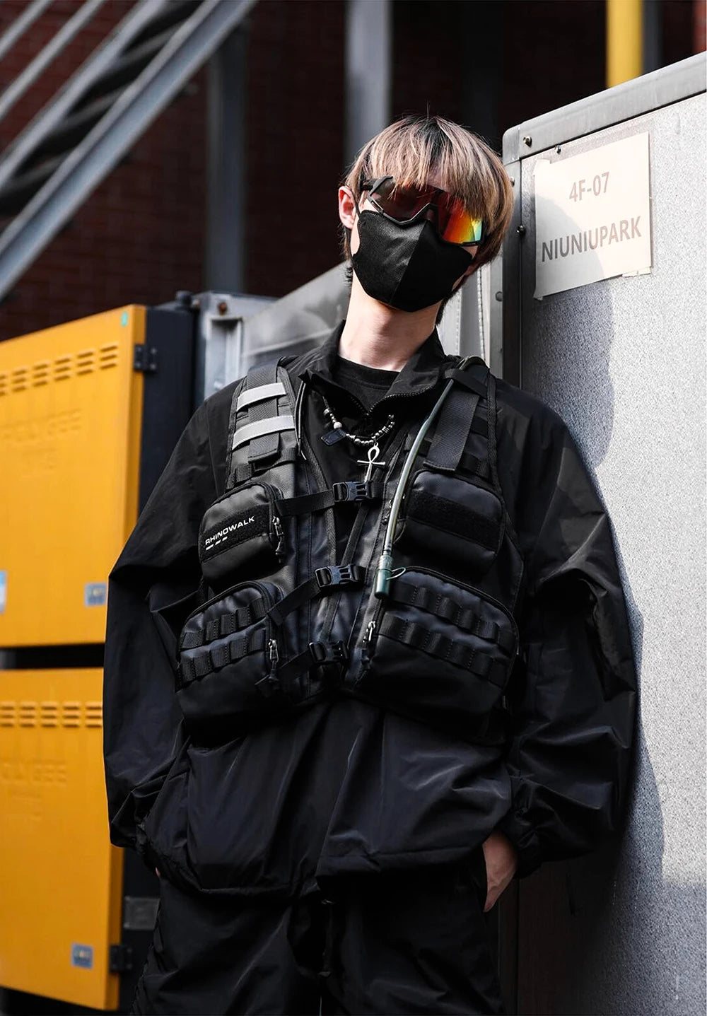 Rhinowalk Motorcycle Vest Adjustable Size Motor Breathable Motocross Vest Motorbike Jacket Backpack Support Water Bag 2L Or 3L