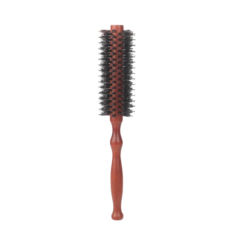 6 Types Curly Hair Comb Hairdressing Styling Tools Wooden Handle Bristle Rolling Hairbrush Combs