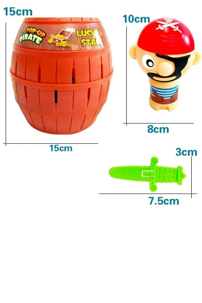 Big Knife Insertion Pirate Bucket Uncle Wooden Bucket Uncle Sword Insertion Creative Trick Table Game Pirates Bring 24 Swords