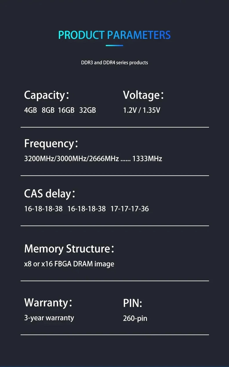 Memoria ram DDR3 Memory 8GB 4GB 1.5V 240pin 1600MHz PC3 Udimm DIMM Desktop Memory RAM