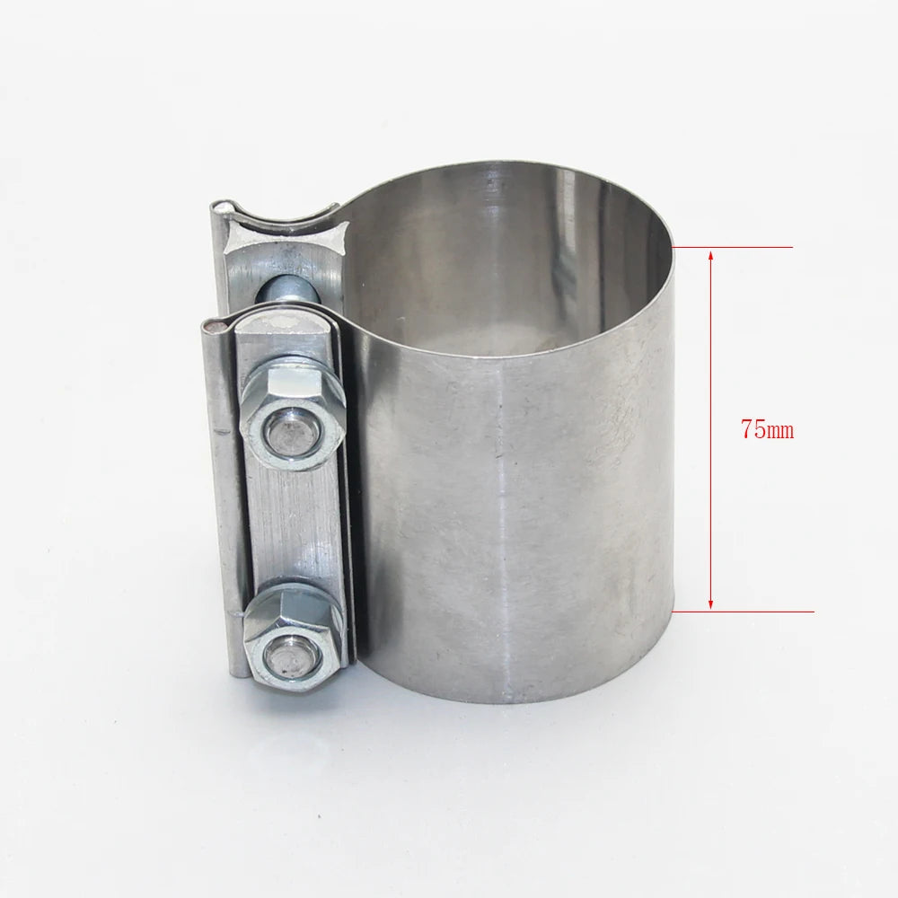 Car Accessories Stainless steel Universal exhaust pipe connection hoop Strong steel pipe clamp