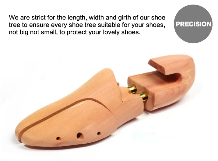 Men's and Women's Twin Tube Adjustable Red Cedar Shoe Tree Wood Shoe Tree