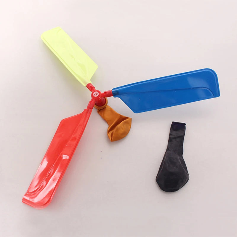 6PCS Air Balloon Helicopter Toy Funny Balloon Ortable Outdoor Helicopter Flying Kids Birthday Party Children's Day Game