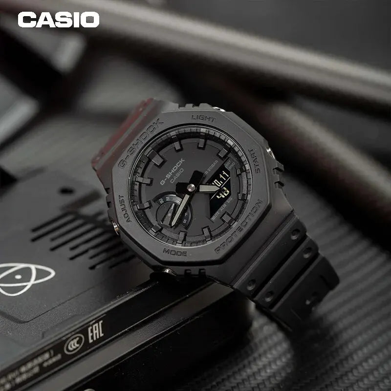 Casio GA-2100 Men Watch G-SHOCK Series Multifunctional Dual-dial Stopwatch Week Double Display Outdoor Sports Waterproof