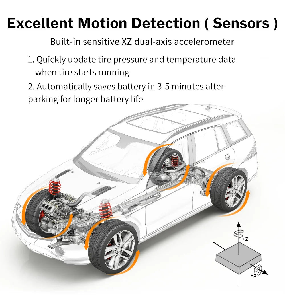 Deelife Car TPMS for Android iOS Tire Pressure Monitoring Control System 4-5 Wheel Tyre Sensor Bluetooth-compatible BLE TMPS