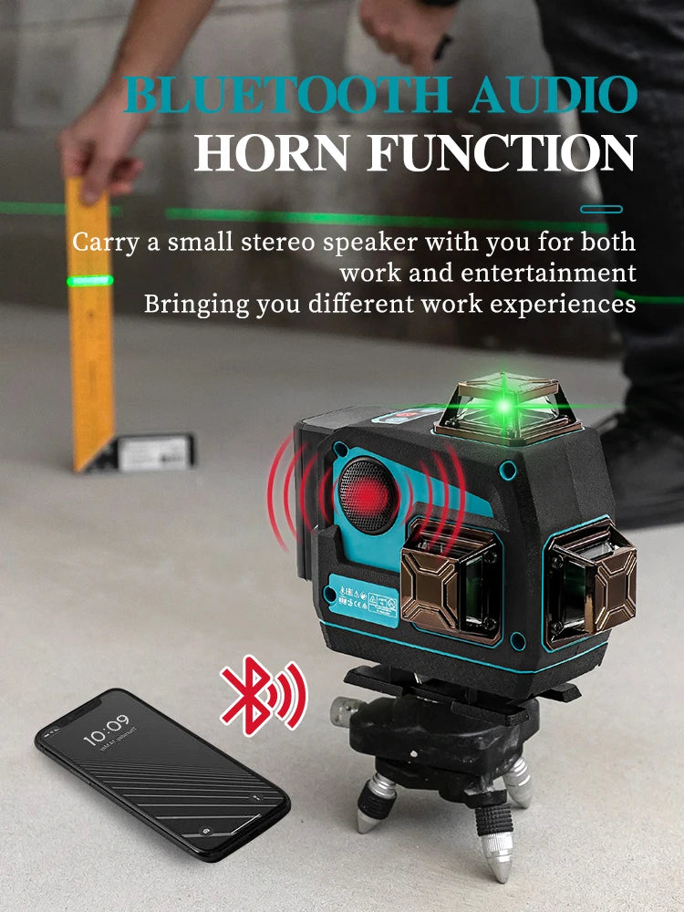 Makita 3D/4D Laser Level 12/16 Lines Horizontal And Vertical With Remote Control 8 Lines 360°Self-leveling Laser Levels Tools