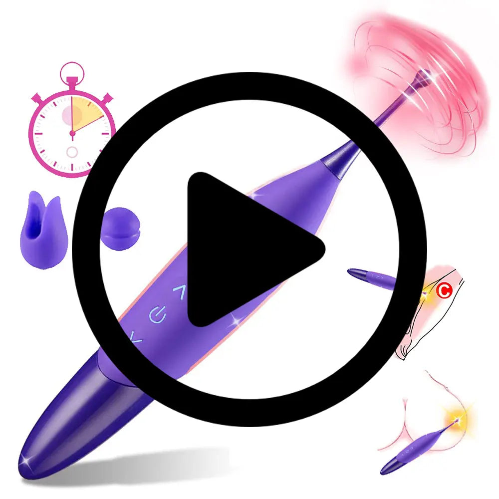 Mini Clitoris G Spot Vibrator for Women 3 Attached Silicone Heads Penis Clitoral Stimulator Wand 10 Vibrations Dildo Sex Toys 18