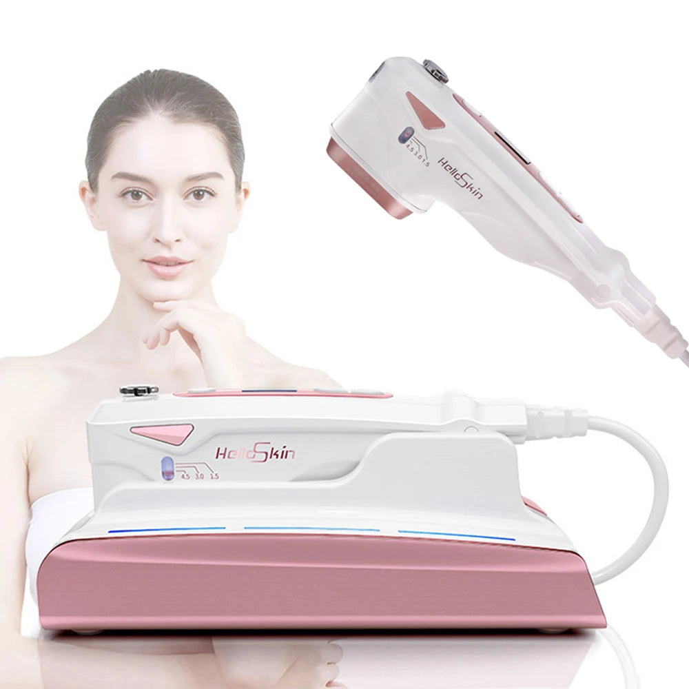 Hifu Focused Beauty Machine Mini Hifu Therapy Skin Tightening Facial Lifting Delicate Skin Whitening Device Anti Wrinkle Aging